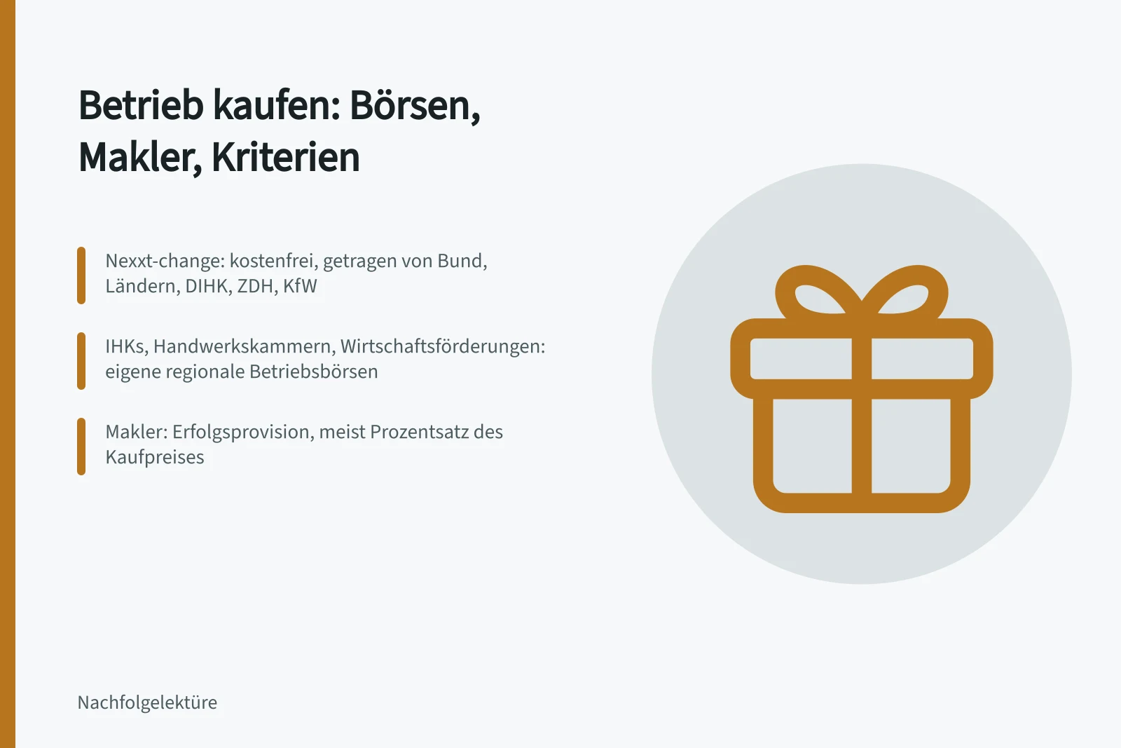 Karte: Wege zum Betriebskauf über nexxt-change, Kammern und Makler